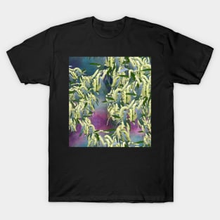 Wattle blooms in an abstract landscape T-Shirt